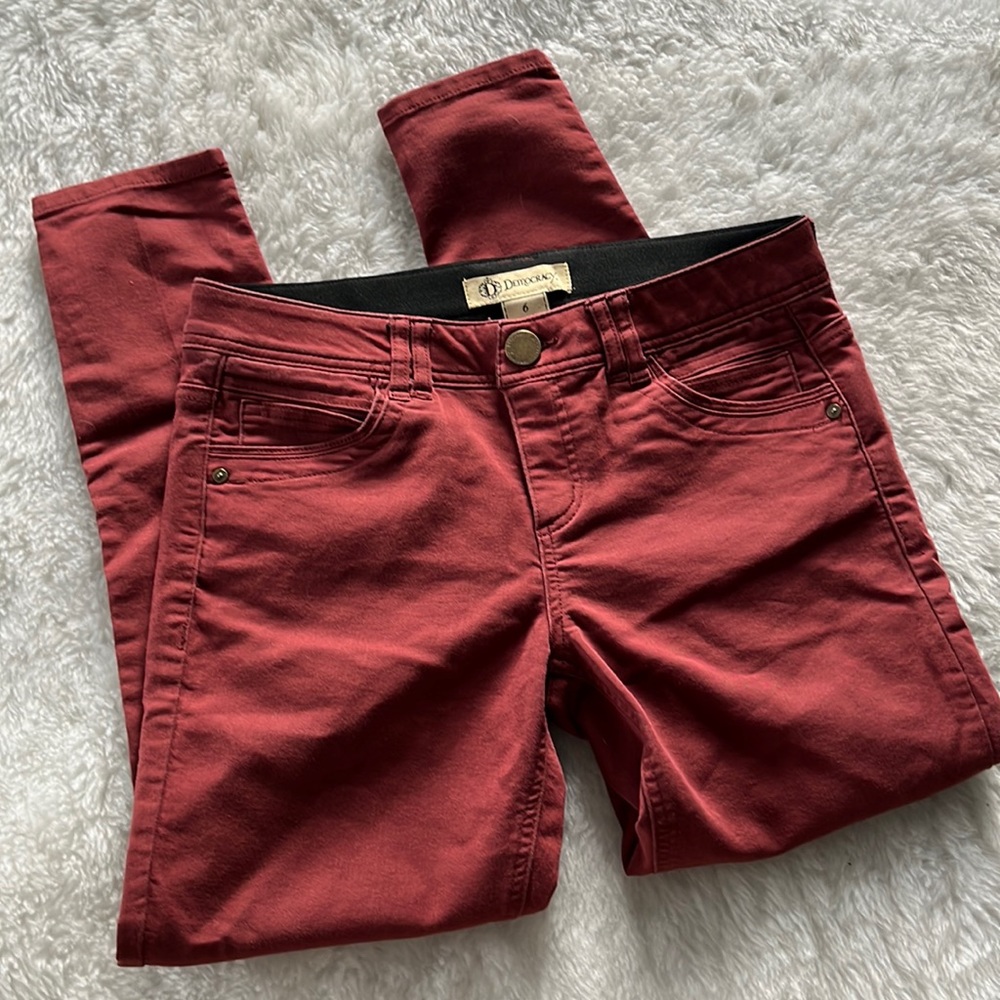 Democracy Ab Solution Rust Red Stretch Ankle Jean… - image 2